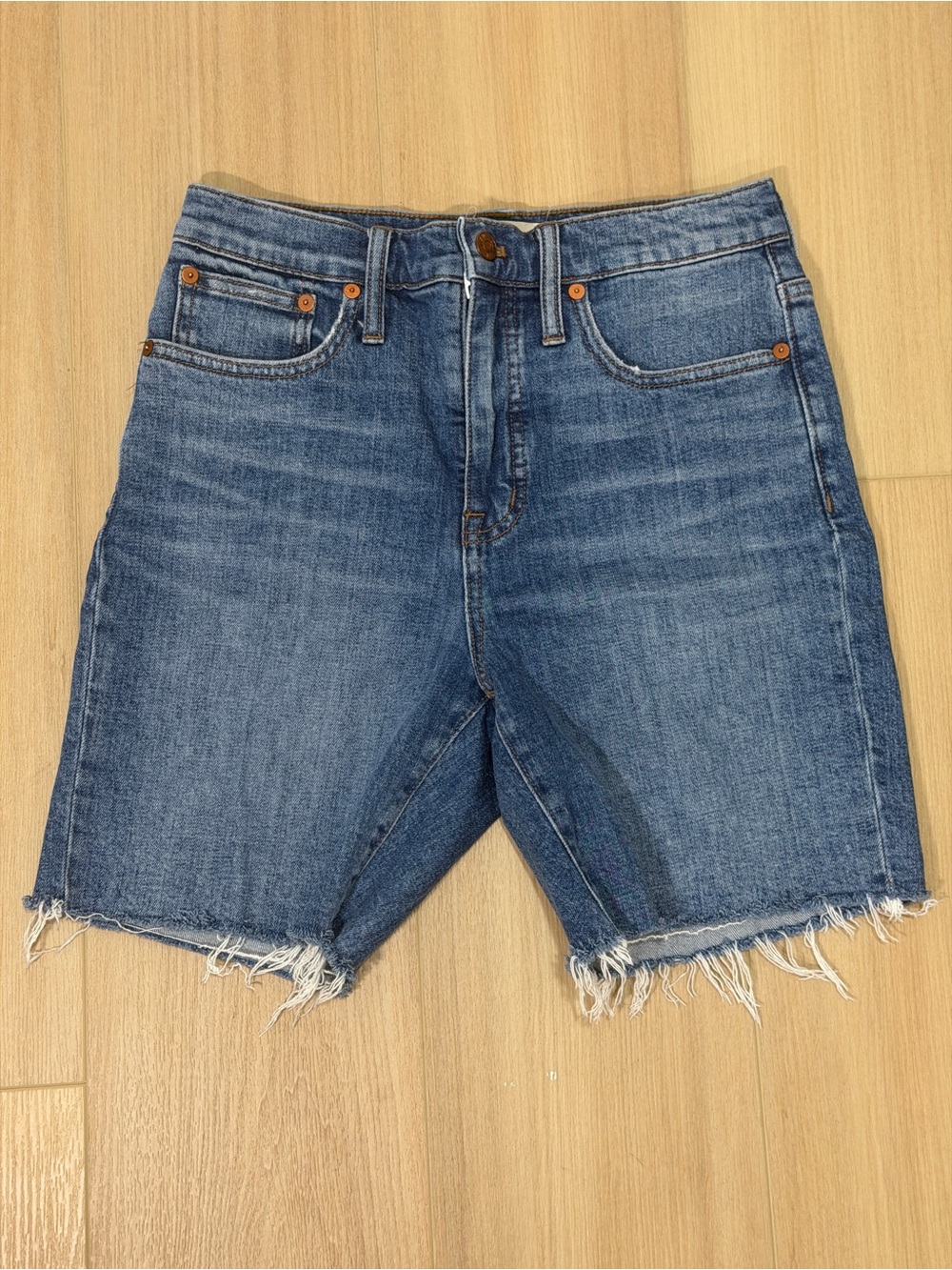 Madewell High Rise Denim Mid-length Shorts—Size 26